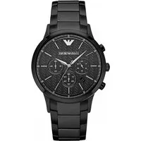 Emporio Armani AR2485 Herrenuhr – Elegante Armbanduhr aus schwarzem Edelstahl