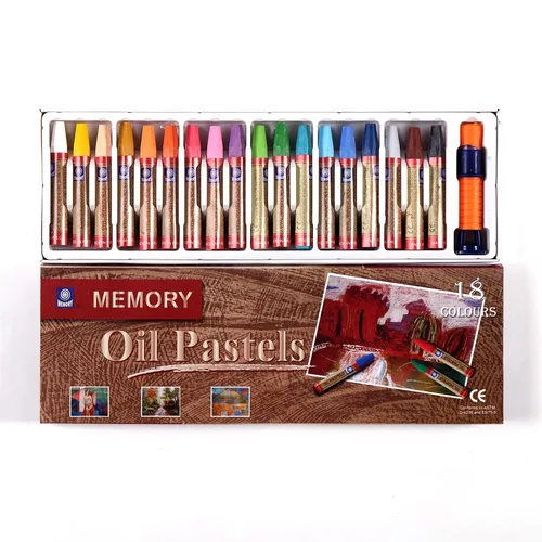 ÖL PASTELLKREIDE | 18 Farben Set, 7,4 cm | Malkreide, Ölkreide, Künstlerkreide