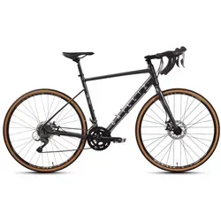 CHILLIZ Gravelbike Gravel 28 Zoll GL.05 grau Rahmenhöhe 57 cm Damen Herren 16 Gänge mech. Scheibenbremse - Grau