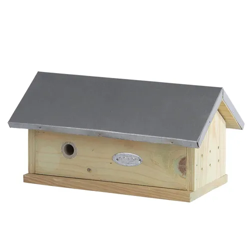 esschert design Nistkasten Hummelhaus aus Kiefernholz - Vogelnistkästen für Hummeln, aus hochwertigem Kiefernholz mit robustem Zinkdach – ideal für naturnahe Gärten und nachhaltige Wildtierförderung.