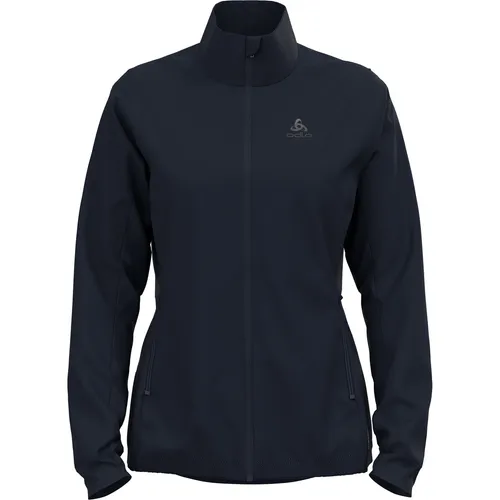 Odlo Damen Brensholmen Jacke XL - Blau - Langlaufjacke mit winddichter Front und atmungsaktivem Rücken, perfekt für Läuferinnen und Langläufer.