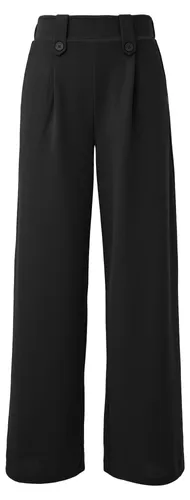 s.Oliver Wide-Leg Hose mit hohem Bund, Gürtelschlaufen und elastischem Komfort