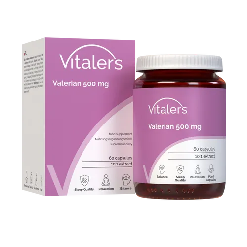 Vitaler's Baldrian (Baldrian) 500 mg - 60 Kapseln