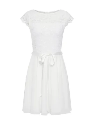 SWING Cocktailkleid mit Pailletten in weiß von Swing