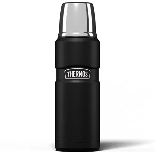 Thermos Stainless King 470 ml – Vielseitige Thermosflasche für jedes Abenteuer - Thermoskannen mit Vakuumisolationstechnologie; hält Getränke 12 Stunden heiß und 24 Stunden kalt, ideal für Pendler und Outdoor-Enthusiasten.
