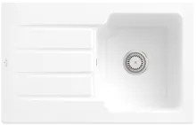 Villeroy & Boch Architectura 45 Weiß (alpin) Keramikspüle - Hochwertige Keramikspüle mit Handbetätigung, ideal für Unterschränke ab 45 cm. Maße: 80 x 51 cm (B x T) - perfekt für moderne Küchen.