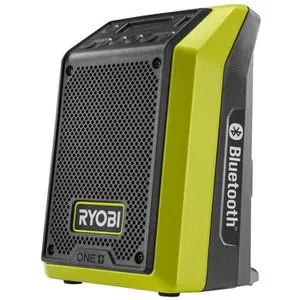 RYOBI 18 V ONE+ Bluetooth-Radio RR18-0 - Kabelloses Sounderlebnis - Taschenlampen und Bluetooth-Radio in einem, mit 10 W Leistung für kristallklaren Klang und 25 m Reichweite. Ideal für Baustellen und Outdoor-Aktivitäten.