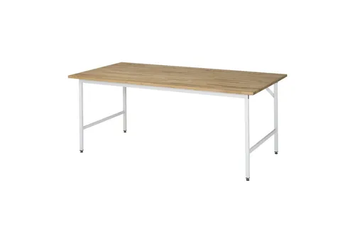 Rau Arbeitstisch Buche 200x100 cm - Robust und Langlebig - Arbeitstisch aus Buche-Massiv mit umweltfreundlichem Oberflächenschutz. Ideal für Werkstätten mit hoher Belastbarkeit von bis zu 300 kg. Made in Germany, 5 Jahre Qualitätsgarantie.