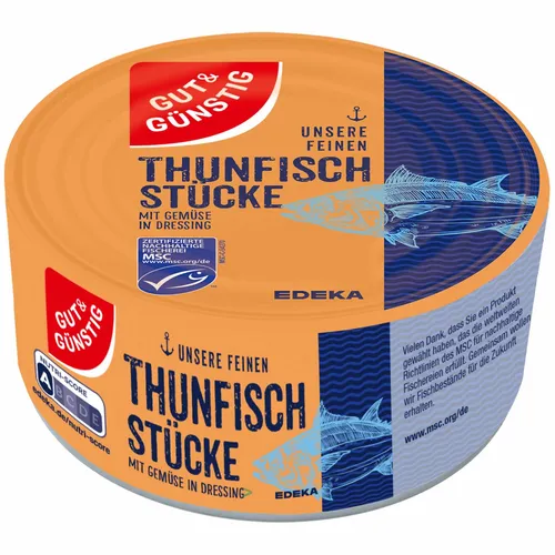 Gut&Günstig Thunfischstücke mit Gemüse in Dressing 185g