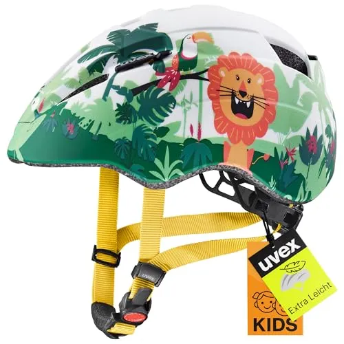 uvex Kid 2 cc - Leichter Kinder-Helm mit individueller Größenanpassung - Fahrradhelm für Kinder, optimale Anpassung durch uvex 3D IAS System und erweiterbar mit LED-Licht für mehr Sicherheit im Dunkeln.