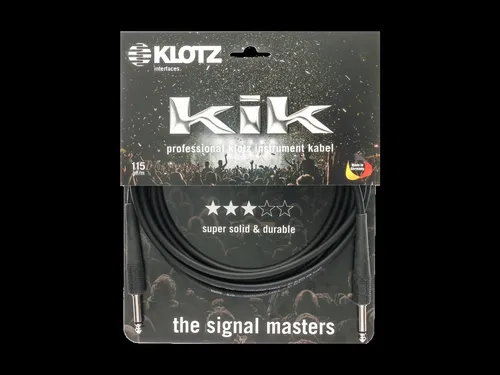 Klotz KIK Instrumentenkabel 9m Schwarz