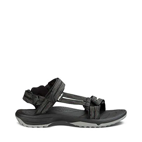 Teva Damen Terra Fi Lite Trekking Sandalen, Schwarz - Wanderschuhe mit bequemen, gepolsterten Riemen und verstellbaren Klettverschlüssen für optimalen Halt. Ideal für Abenteuer in der Natur mit Trittdämpfung und stabilisierender Nylonplatte.