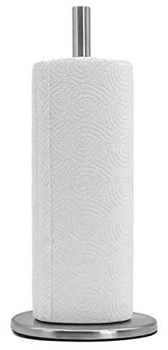 Küchenrollenhalter Ständer Papier Rollenhalter Küchentuchständer Küchentuchständer Küchenrolle Halter ca. Ø 15 x H34cm Edelstahl