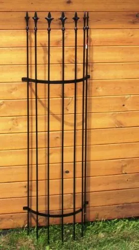 KUHEIGA Rankgitter 150 cm - Robustes Rosengitter für Ihren Garten - Gartendeko: Hochwertiges Rankgitter aus 10 mm Volleisen, pulverbeschichtet in Schwarz, ideal für die Unterstützung Ihrer Rosen und Pflanzen.