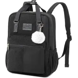 Cord Rucksack Damen Herren - Anti-Theft Daypack in Schwarz - Stylischer Cityrucksack für Damen und Herren, mit Anti-Theft-Funktion für maximale Sicherheit und ideal für den Alltag.