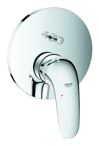 Grohe Eurostyle Einhand-Wannenbatterie Unterputz - Chrom - Elegante Armatur mit geschlossenem Hebel für eine einfache Bedienung und modernes Design in Ihrem Badezimmer.