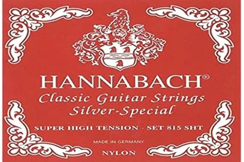 Hannabach Saiten für Klassikgitarre Seire 815 Super High Tension Silver Special (hochwertig, Allzweck-Saite für fast jedes Instrument, Saiten klassische Gitarre, Made in Germany)