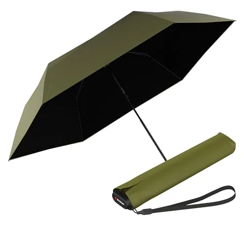 Knirps Taschenschirm US.050 Ultra Light Slim Manual mit UV- und Hitzeschutz - cardamon