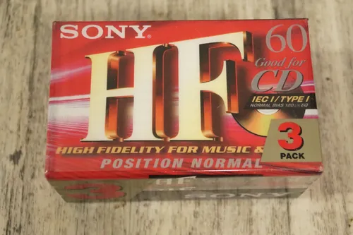 Sony HF 60 Kassette Tape Type I 3er Pack Neu OVP