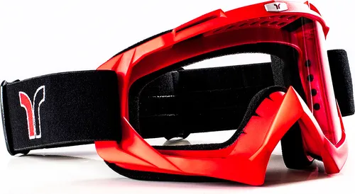 rueger-helmets Motorradhelm RB-970 Crosshelme für Kinder - Leichter und robuster Kinderhelm mit Crossbrille in Rot, ideal für Motorrad- und Quad-Fahrten. ECE-22/05 zertifiziert und ab 5 Jahren geeignet.