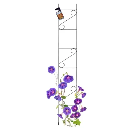 KADAX Rankgitter 180 cm - Wetterfeste Kletterhilfe für Garten - Praktisches Rankgitter für Pflanzen und Rosen, schützt vor Abknicken und verleiht Ihrem Garten ästhetischen Reiz. Robuste Stahlkonstruktion, ideal für jeden Garten.