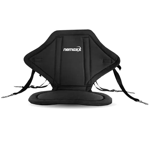 NEMAXX SUP-Rückenlehne Sitz für SUP & Kajak – Aufblasbar und Tragbar - SUP-Sitz mit gepolsterter Rückenlehne für optimalen Komfort beim Paddeln, rutschfest und verstellbar – ideal für Wassersportliebhaber.