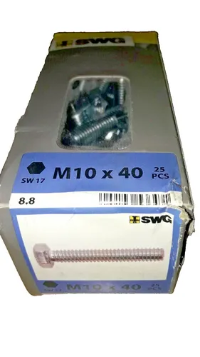 DIN 933 Sechskantschraube VG M10x10 von SWG