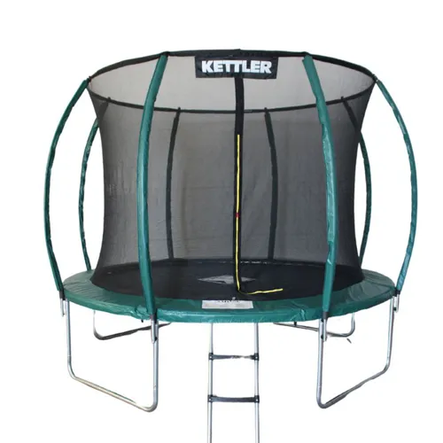 KETTLER Gartentrampolin Jump 305 – Ø 305 cm mit Sicherheitsnetz - Trampolin für Kinder und Erwachsene, robustes Stahlrohrgestell für Sicherheit, großzügige Sprungfläche und hochwertiges Sicherheitsnetz für unbeschwerten Spaß im Freien.