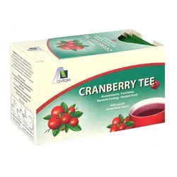 Cranberry Tee Filterbeutel - Früchtetee mit nordamerikanischen Cranberries, ideal zur Unterstützung der Harnwegsgesundheit. Genießen Sie diesen aromatischen Tee heiß oder kalt!