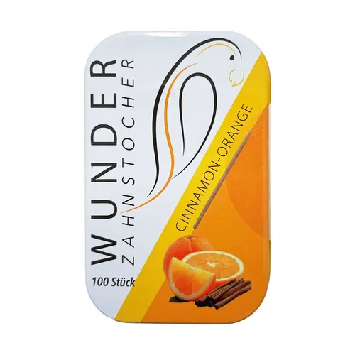 WUNDER Zahnstocher CINNAMON-ORANGE Dose 100 Stück