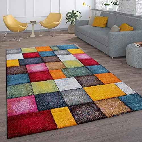 Paco Home Teppich für Kinderzimmer 160x230 cm - Moderner Kurzflor-Teppich aus 100% Polypropylen, ideal für Kinderzimmer. Fußbodenheizung geeignet und nach STANDARD 100 by OEKO-TEX zertifiziert.
