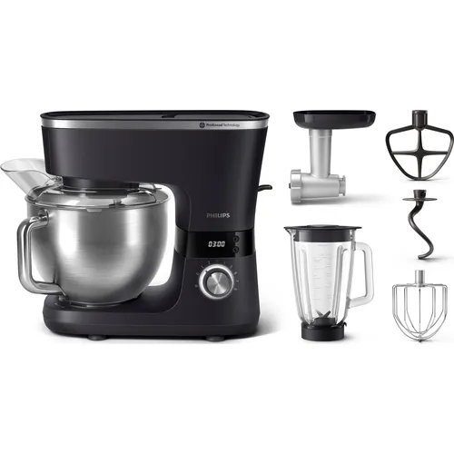 Philips HR7962/21 Küchenmaschine - Küchenmaschine mit 1000 W Leistung, vielseitig einsetzbar für Backen und Kochen, ideal für kreative Küchenprofis.