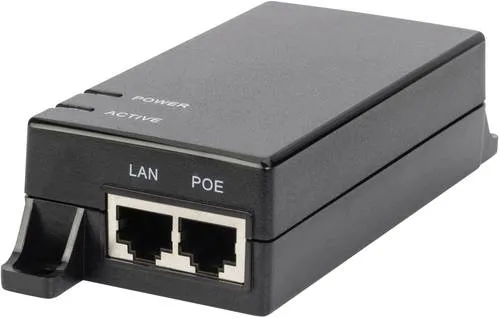 Digitus DN-95102-1 PoE Injektor - PoE Injektor für 10/100/1000 MBit/s, unterstützt IEEE 802.3af (12.95 W) und bietet eine einfache Stromversorgung über Ethernet-Kabel.
