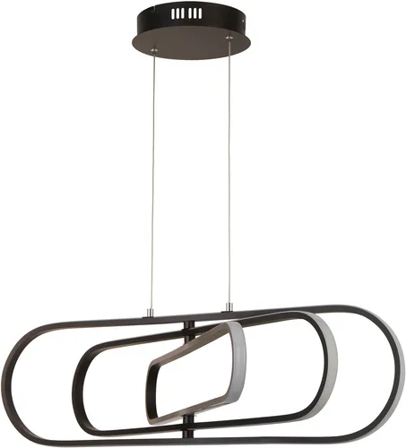 Xxxl Led-Pendelleuchte Clip - Hängelampe in Weiß und Schwarz, höhenverstellbar und 3-fach schaltbar, perfekt für stilvolle Innenbeleuchtung.