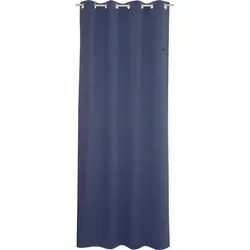 Esprit Vorhang Harp - Blickdicht, Ösen, Dunkelblau - Fertiggardinen mit einer Höhe von 250 cm und einer Breite von 140 cm, pflegeleichtes Polyester, ideal für stilvolle und lichtgeschützte Wohnräume.