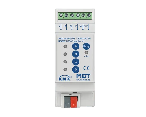 MDT LED Controller (Dimmaktor) AKD-0424R2.02 - Steuerungstechnik für Gartenbeleuchtung, dimmbar und energieeffizient für individuelle Lichtstimmungen