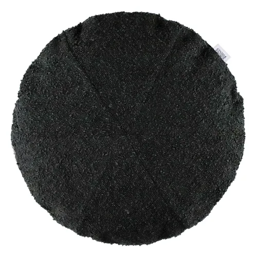 Schöner Wohnen Kissen, Schwarz, 45x45 cm - Kissenbezüge aus hochwertigem Bouclègarn, Oeko-Tex® Standard 100, zeitlose Eleganz und Komfort für eine gemütliche Atmosphäre in Ihrem Zuhause.