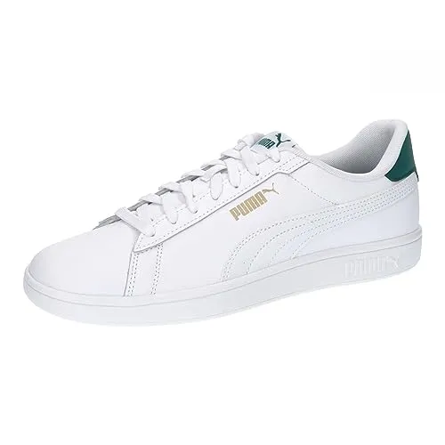 PUMA SMASH 3.0 L Sneaker weiß 38 EU - Sportliche Sneaker in PUMA White mit Gummi-Laufsohle, ideal für den Alltag. Fällt klein aus – bitte eine halbe Größe größer bestellen!