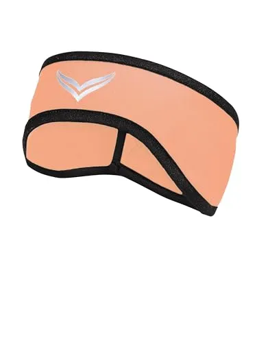 TRIGEMA Damen Stirnband 507007 in Aprikose - Sport-Stirnband für Frauen aus weichem Softshell-Material, mit praktischem Klettverschluss für optimalen Halt. 100% Made in Germany, ideal für Outdoor-Aktivitäten.