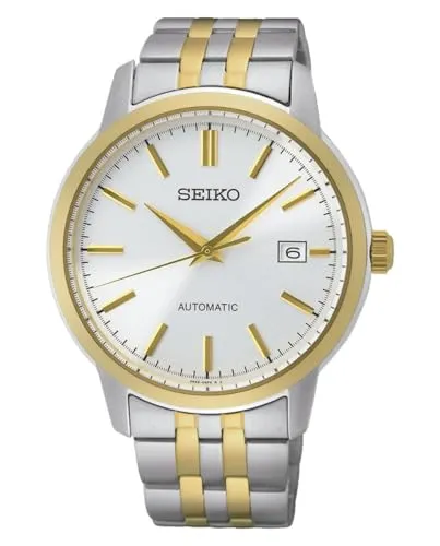 Seiko SRPH92K1 Herrenuhr - Elegante Armbanduhr aus Edelstahl mit buntem Design, perfekt für modebewusste Männer, die Stil und Funktionalität schätzen.