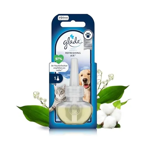 Glade Electric Scented Oil Nachfüller, elektrischer Raumduft mit Duftöl, Refreshing Air, 1er Pack (1 x 20 ml)