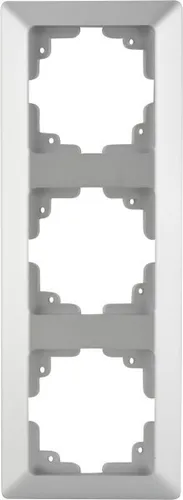 Unitec Abdeckrahmen LeMans 3-fach Serie 603 silber Rahmen Blende