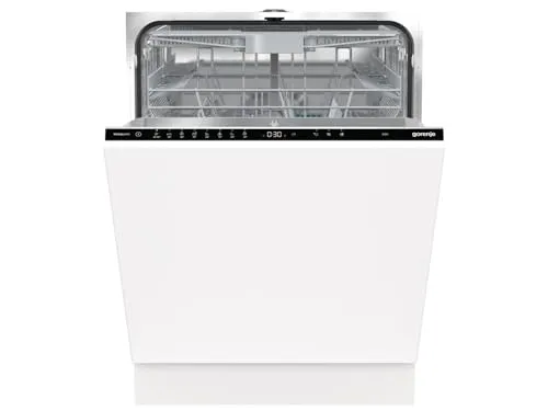 Gorenje GV693C60XXL Geschirrspüler 60 cm - Vollintegrierter Geschirrspüler für 16 Maßgedecke, mit TouchControl und QuickIntensiv-Programm für schnelles Spülen in nur 1 Stunde. Ideal für effizientes Geschirrspülen!