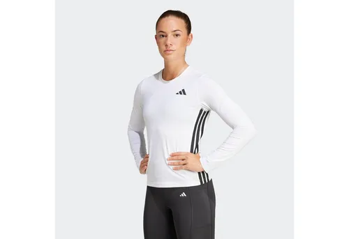 adidas Damen Train Essentials Long Sleeve 3-Stripes Workout Top - Sportliches Shirt für Damen, schmal geschnitten mit CLIMACOOL AEROREADY Technologie für optimale Atmungsaktivität beim Training