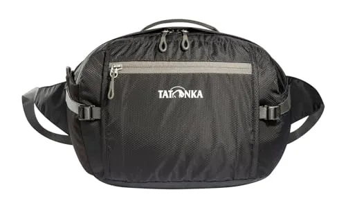 Tatonka Hip Bag L - Große Hüfttasche in Schwarz - Gürteltasche mit 5 Litern Volumen, ideal für Reisen und Outdoor-Aktivitäten. Praktische Unterteilungen und schneller Zugriff auf Utensilien sorgen für optimalen Komfort.