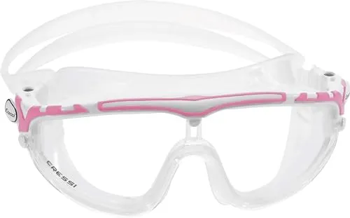 Cressi- Skylight-Brille SIL, KLAR/Rahmen Weiss ROSA von Cressi
