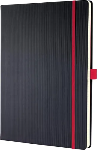 sigel Notizbuch Conceptum DIN A4 liniert schwarz/rot Red Edition 97 Blatt