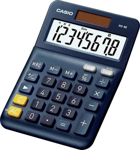 CASIO MS-8E Tischrechner blau von CASIO