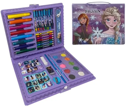 CARTOON Set mit 65 Farben und Schreibwaren-Set für Kinder mit Disney-Motiv und Malerei