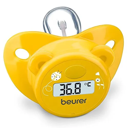 Beurer BY 20 Schnuller Thermometer - Fieberthermometer für Babys im niedlichen Bärendesign, sanfte Messung im Mund für eine sichere und komfortable Anwendung.